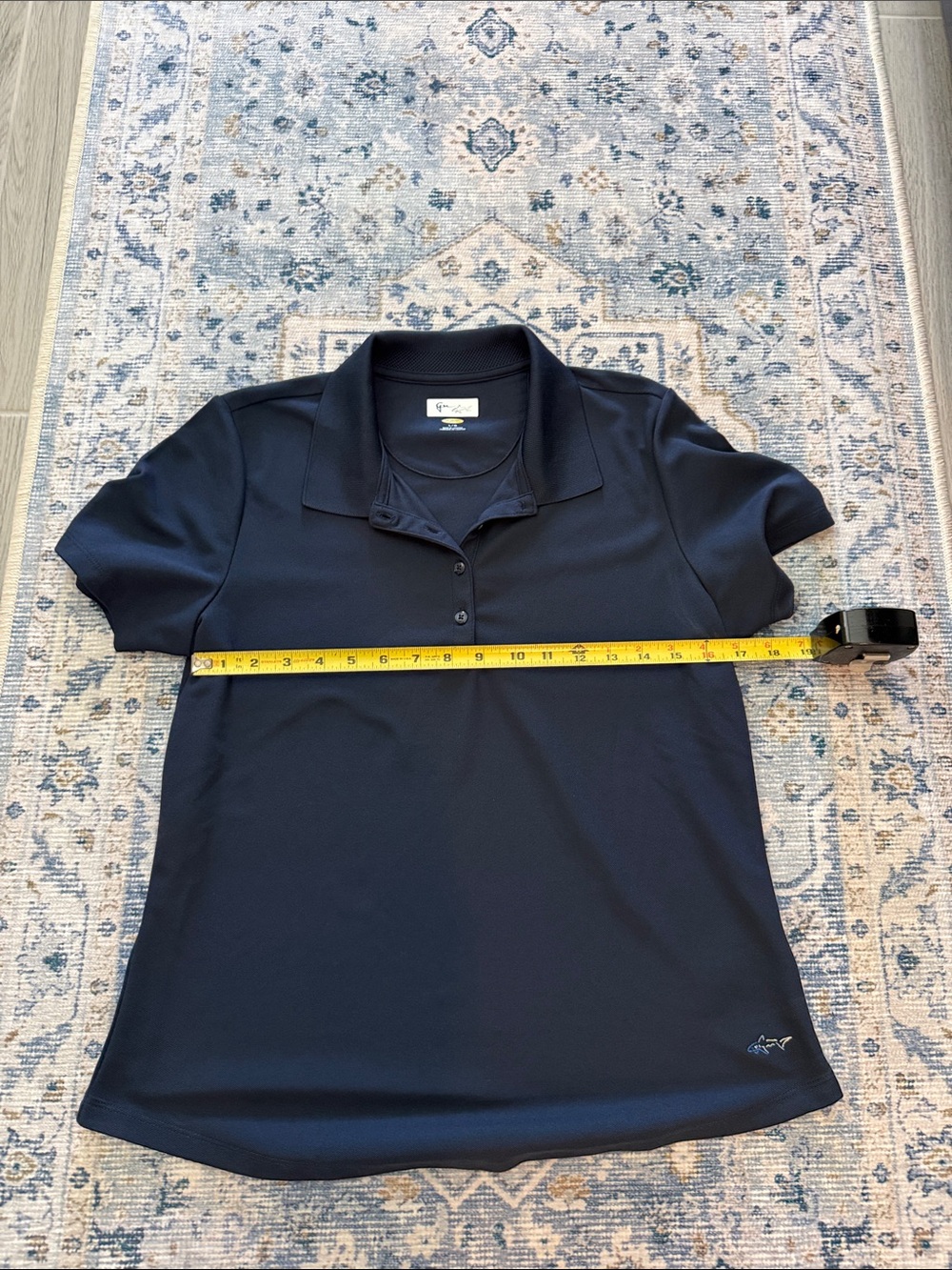 Greg Norman Collection Women's Navy Short Sleeve Polo